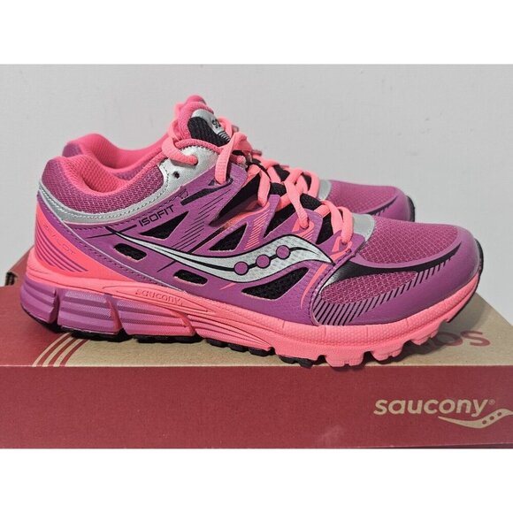 Saucony Girls Zealot ISO Series  SY54610 Running Shoes Sneakers Size 6 - Picture 7 of 12